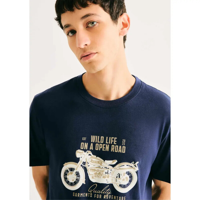 CAMISETA MM AZUL ESCURO