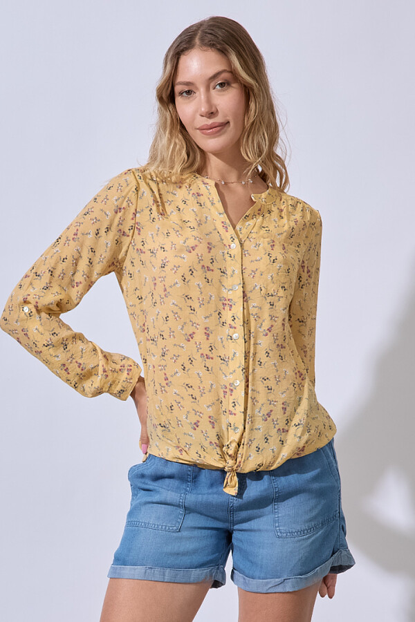 Blusa Gasa Prints AMARILLO/MULTI