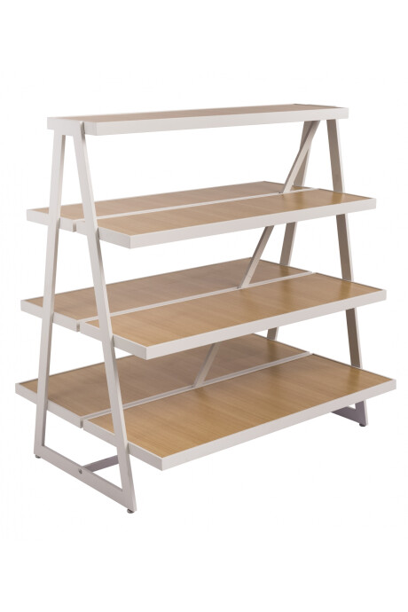 Exhibidor Doble Ropa Doblada - Blanco Exhibidor Doble Ropa Doblada - Blanco