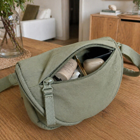 Riñonera Bandolera ajustable con bolsillos Verde