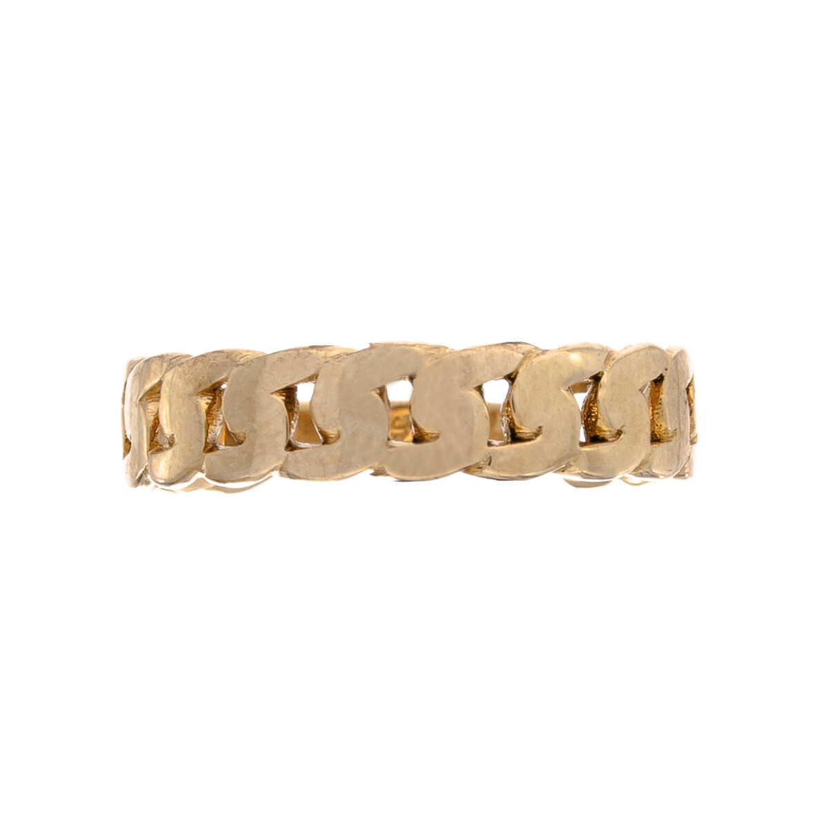 Anillo de oro 9 ktes, CADENA. 