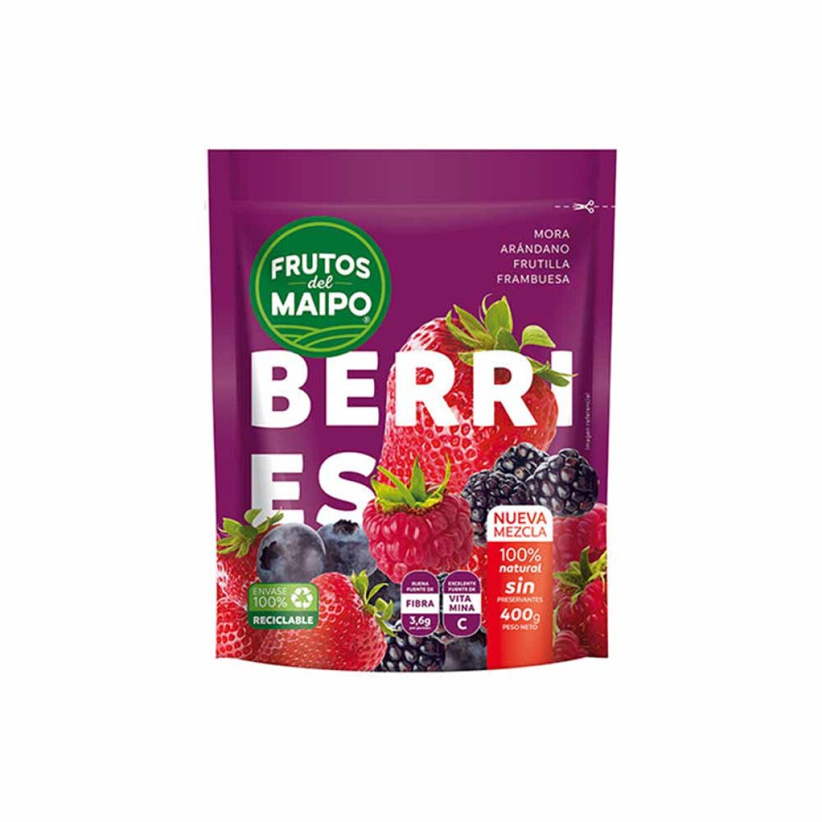 Mix Berries Frutos Del Maipo 400 Grs 
