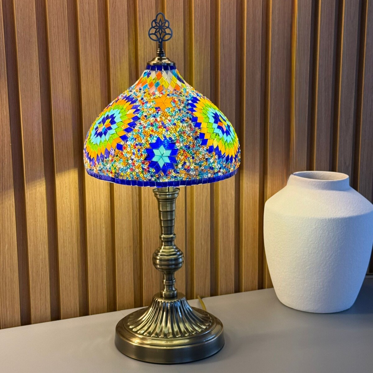 Lámpara De Mesa Turca / Marroquí Alto 51cm x Ø 25cm 
