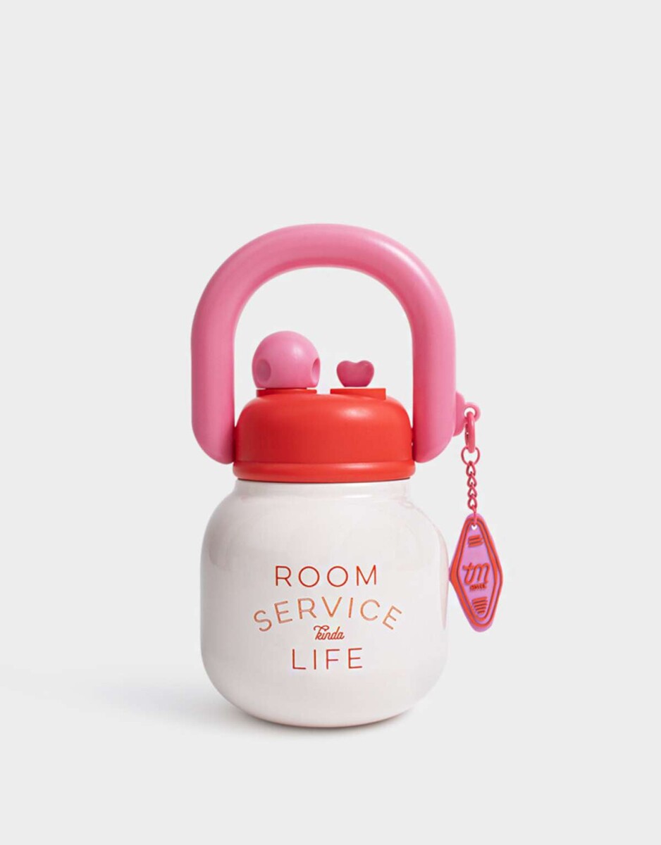 Botella Metálica Room Service - Rosa Claro 