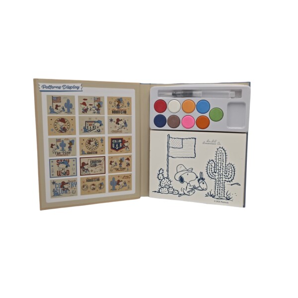 Set para colorear Snoopy cowboy Set para colorear Snoopy cowboy