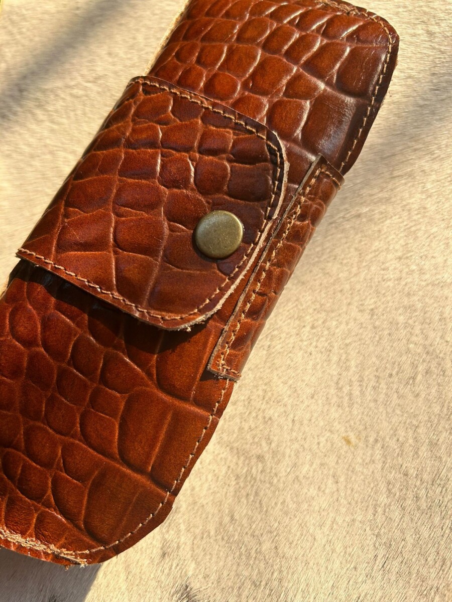 Estuche Lentes Crocco - Caramel 