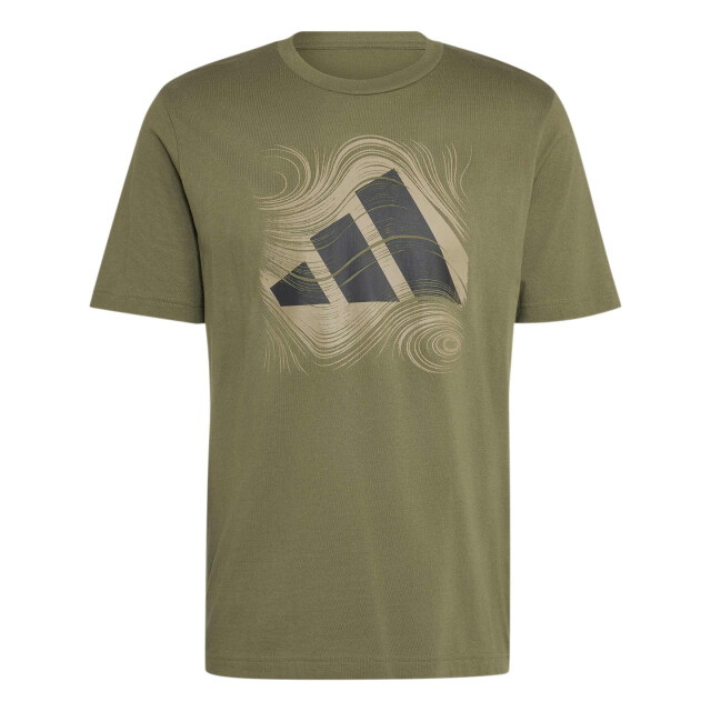 Remera de Hombre Adidas Nt Logo Verde Oliva