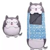 Sobre de Dormir Peluche Infantil Grande Gatito Gris