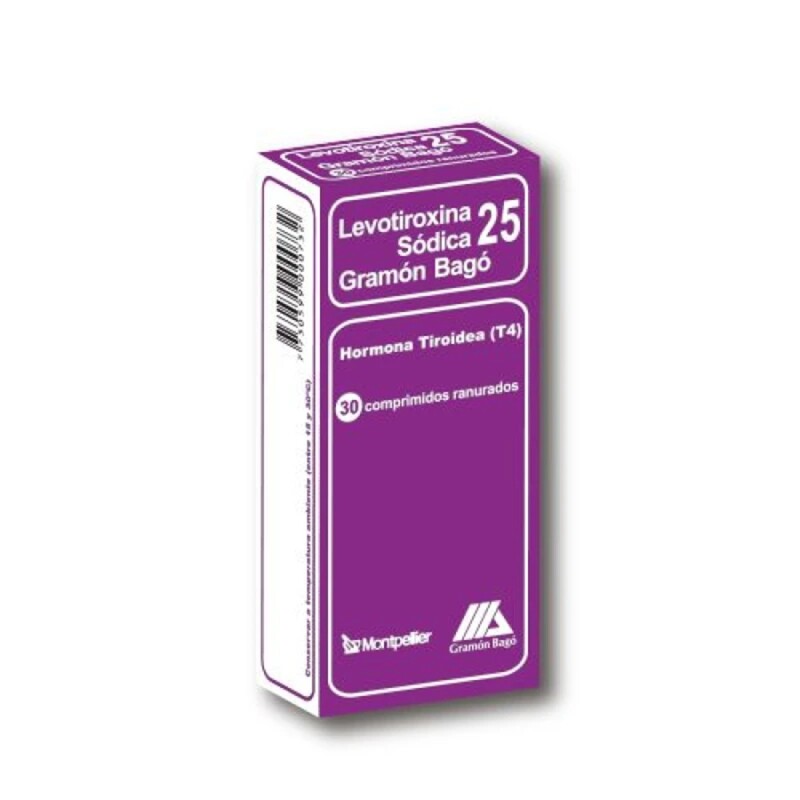 Levotiroxina Bago 25 Mcg. 30 Comp. Levotiroxina Bago 25 Mcg. 30 Comp.