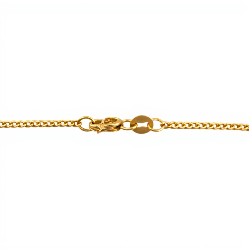 Cadena oro barbada fina-Oro 18k -Sin Piedra-CD9503 sinpiedra