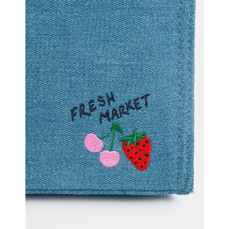 Cartera Cartera City Canvas Playera Azul Celeste