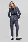 Blazer Oslo en Taffeta Midnight Leopard