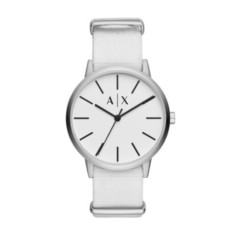 Reloj Armani Exchange Fashion Nylon Blanco 0