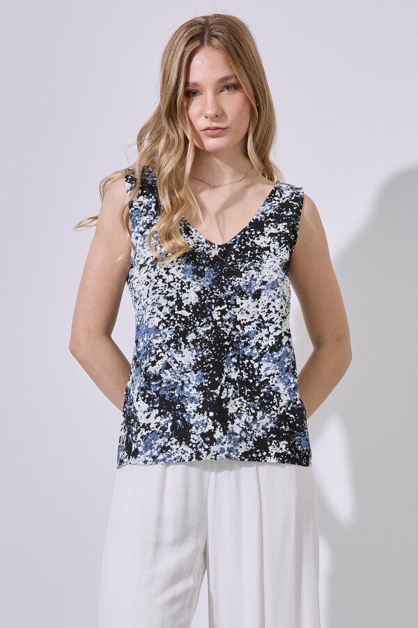 Blusa Print MULTI/NEGRO