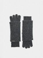 Guantes De Punto gris