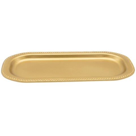BANDEJA DORADA 35X15CM Unica