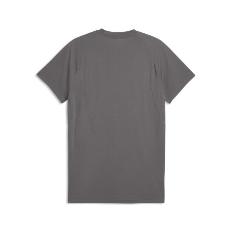 Remera Cap Evostripe Tee de Hombre Gris