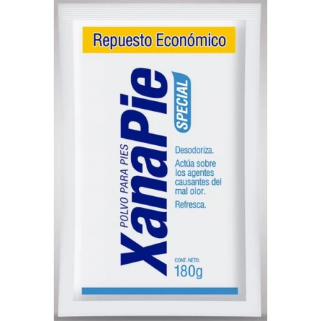 POLVO PEDICO XANAPIE AZUL REPUESTO 180 GR POLVO PEDICO XANAPIE AZUL REPUESTO 180 GR