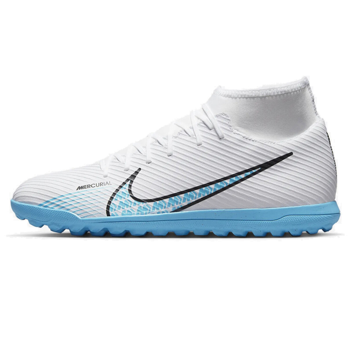 Champion Nike Futbol Hombre Superfly 9 Club TF White/Bltc Blue- - S/C 