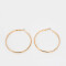 Aros Argollas Metal Aros De Metal - Dorado