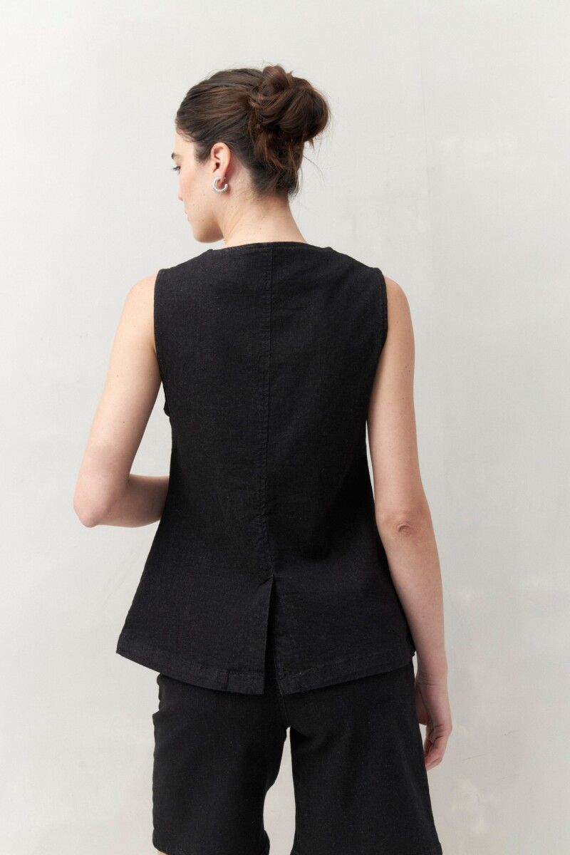 CHALECO ROMAN Negro