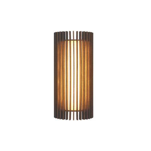 Aplique pared LED en madera oscura 8w cálido IX9266