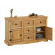 Mueble Estilo Mexicano 2 Puertas 5 Cajones Color CERA NATURAL Mueble Estilo Mexicano 2 Puertas 5 Cajones Color CERA NATURAL