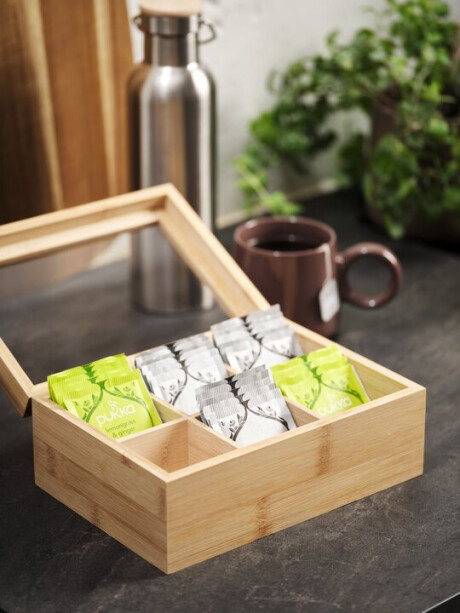 Caja de té MATHIAS W16xL23xH9cm natural Caja de té MATHIAS W16xL23xH9cm natural