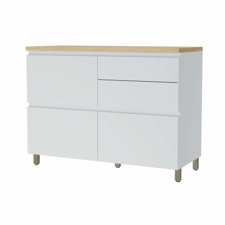 BAJO MESADA 120 CM MDF BLANCO SUECIA