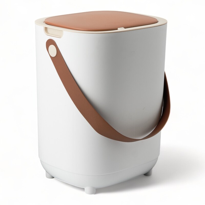Papelera Automatica Pilas Recargables Usb 16l Blanco