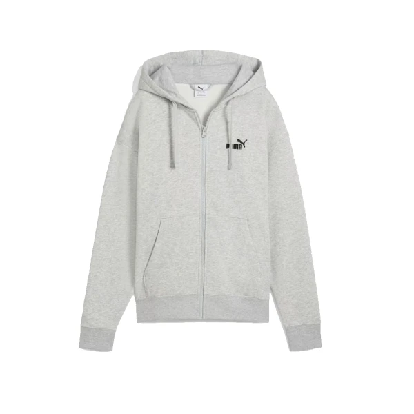 ESS SMALL COMFORT FULL ZIP HOODIE - PUMA GRIS