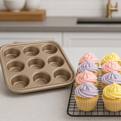 Molde Muffin 12 Cavidades Golden Class Ibili Molde Muffin 12 Cavidades Golden Class Ibili
