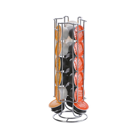 Soporte Giratorio 360 para 24 Cápsulas Acero Inoxidable 001