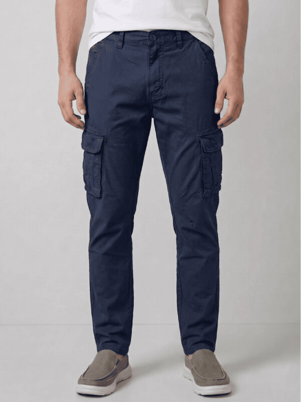 PANTALON CARGO AZUL MARINO
