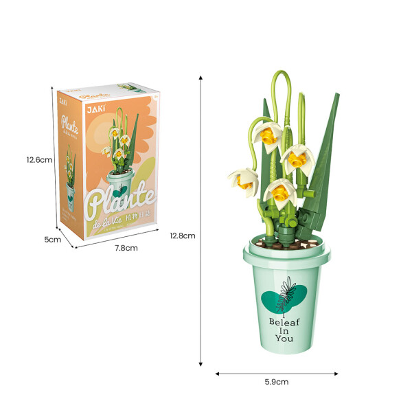 Bloques puzzle de flores Lirio del valle