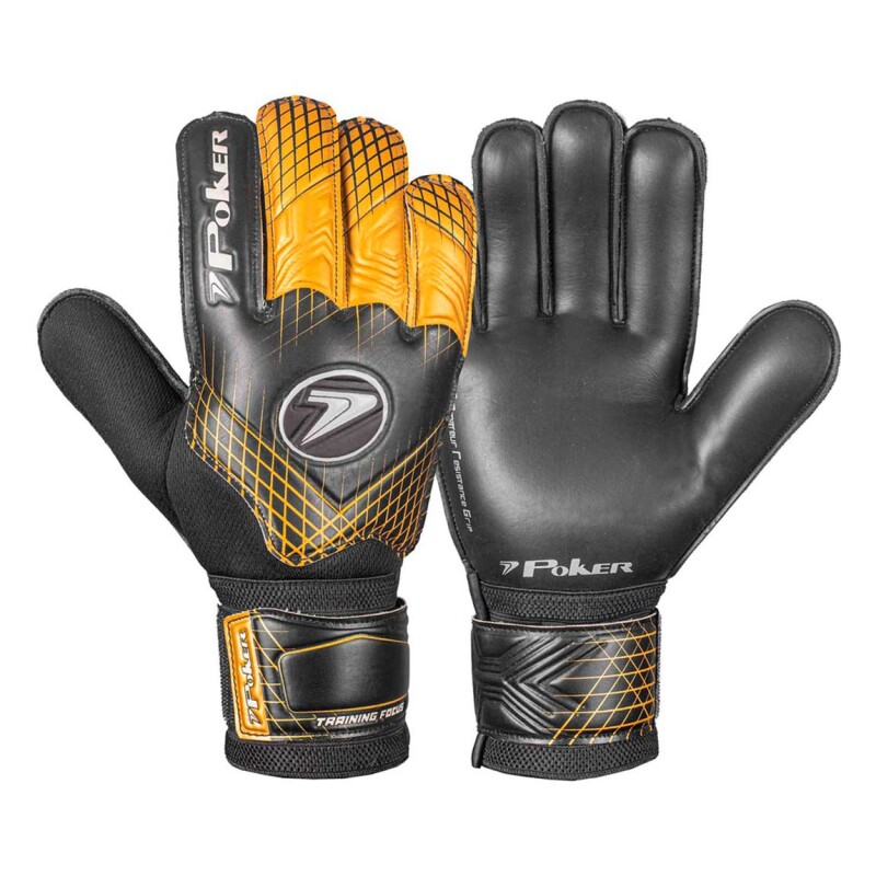 Guantes Golero Adulto Training Poker Negro-Dorado
