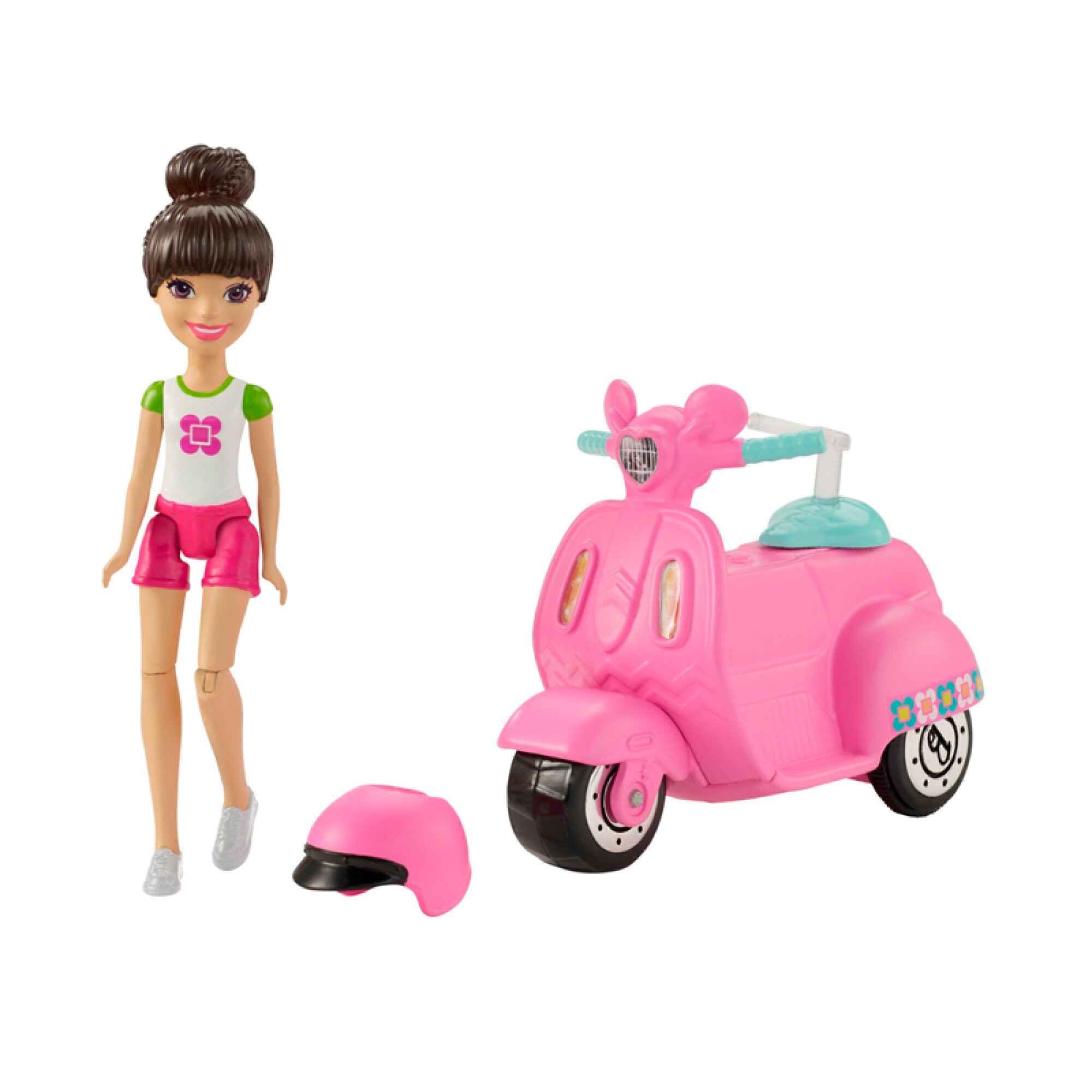 Muneca Barbie On The Go Con Motocicleta Que Regalo