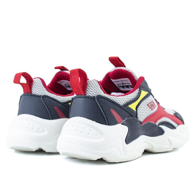 Championes Umbro Evoque de Niños - 20206123 Gris-rojo