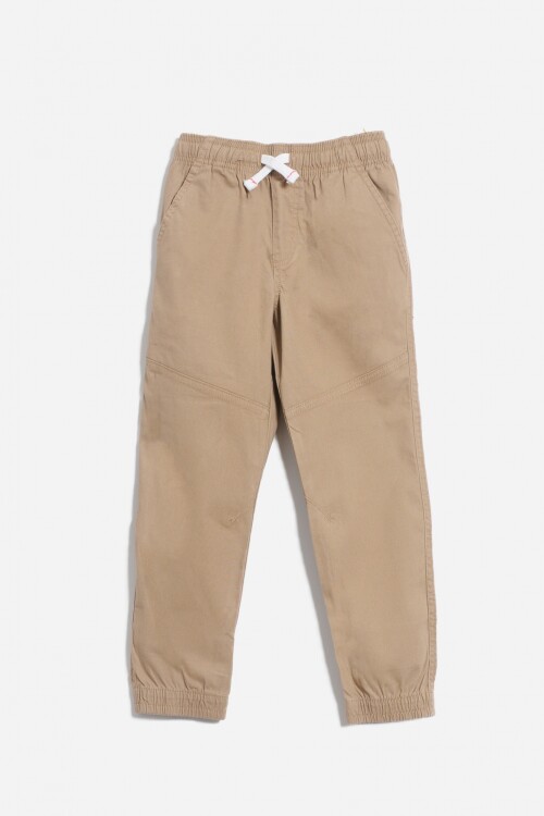Jogger gabardina TOSTADO