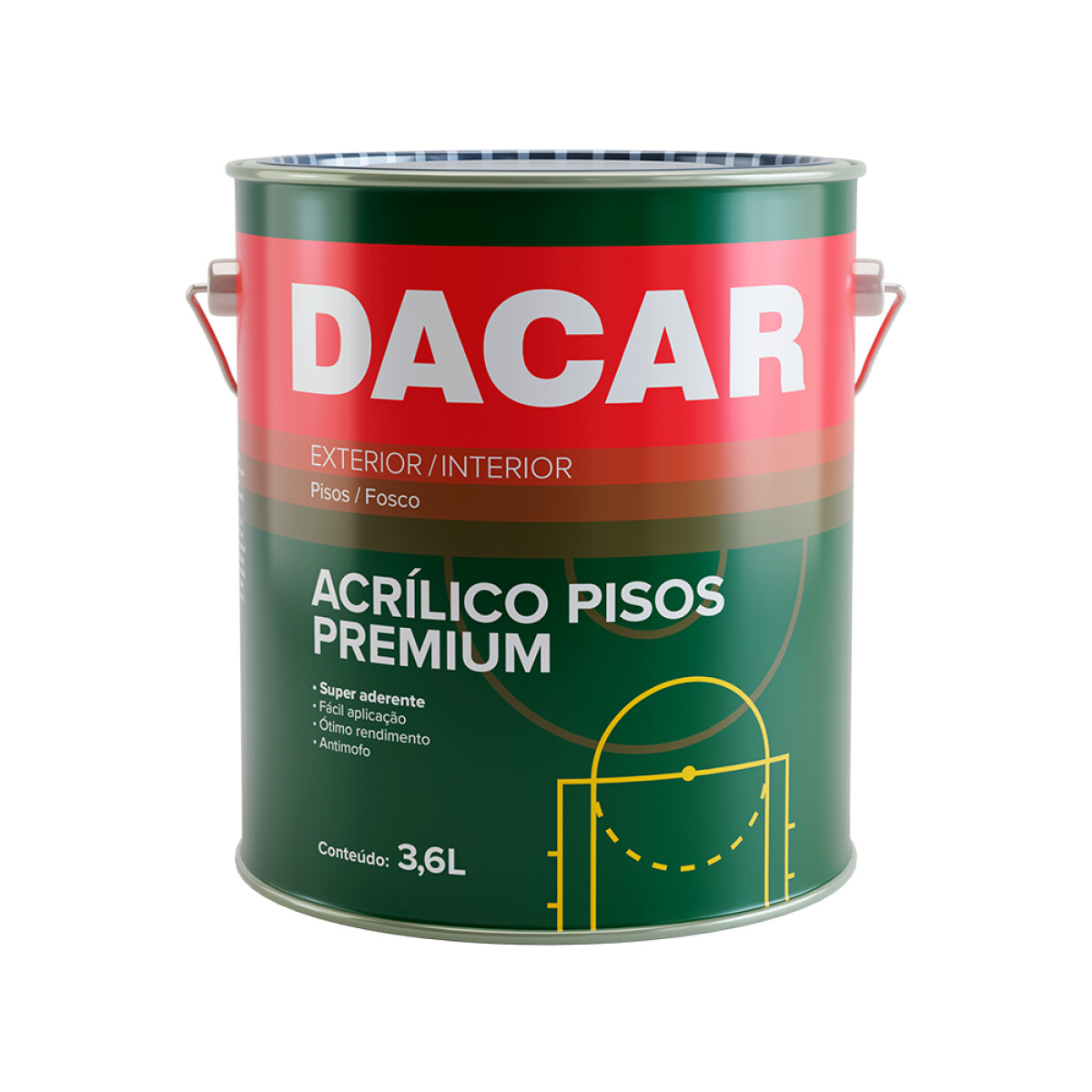 DACAR PINTURA PISOS PREMIUM GRIS 3.6 LITROS 