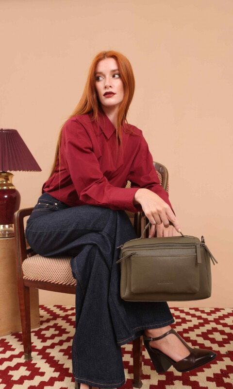 BANDOLERA MORRAL MELISA VERDE MILITAR