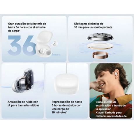 XIAOMI Auriculares inalambricos BUDS 6 XIAOMI Auriculares inalambricos BUDS 6