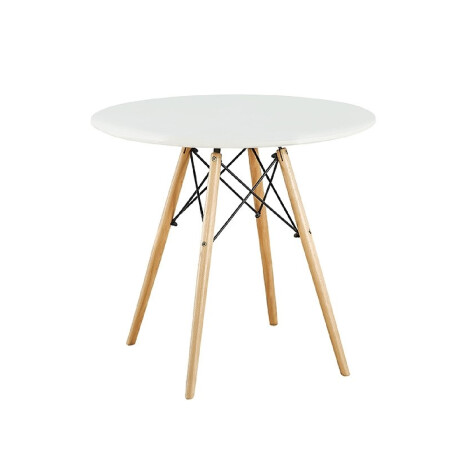 MESA DE COMEDOR EAMES REDONDA METAL 80 CM Mesa Eames Blanca Redonda Metal Ø80cm