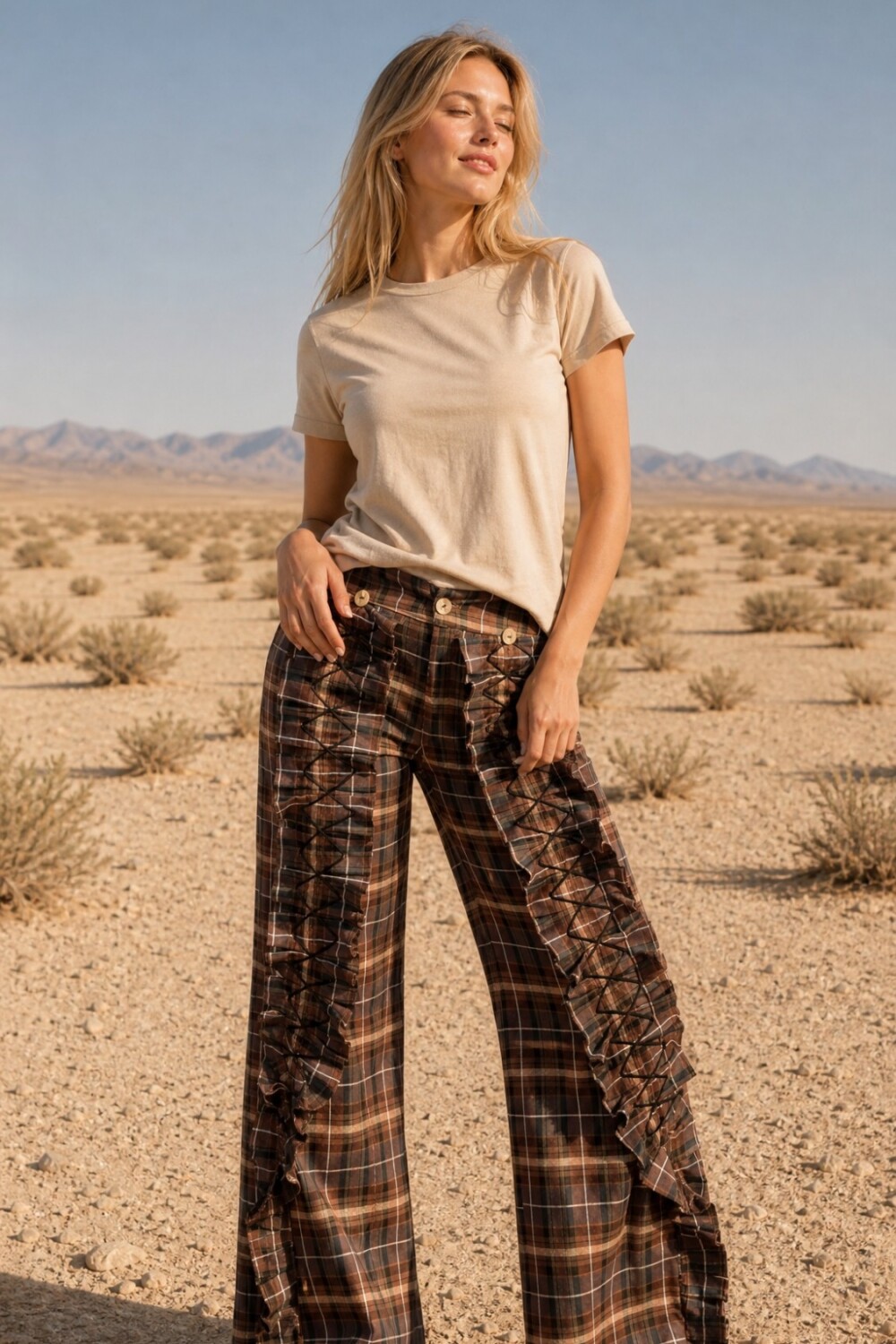 Cuadrillé Dancing Queen Pants Chocolate / Beige