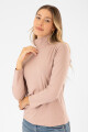 Polera algodón elastano Beige