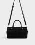 Bowling Cartera Bowling Con Hebillas - Negro
