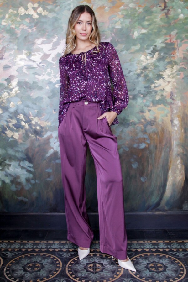 Pantalon Saten Wide VIOLETA