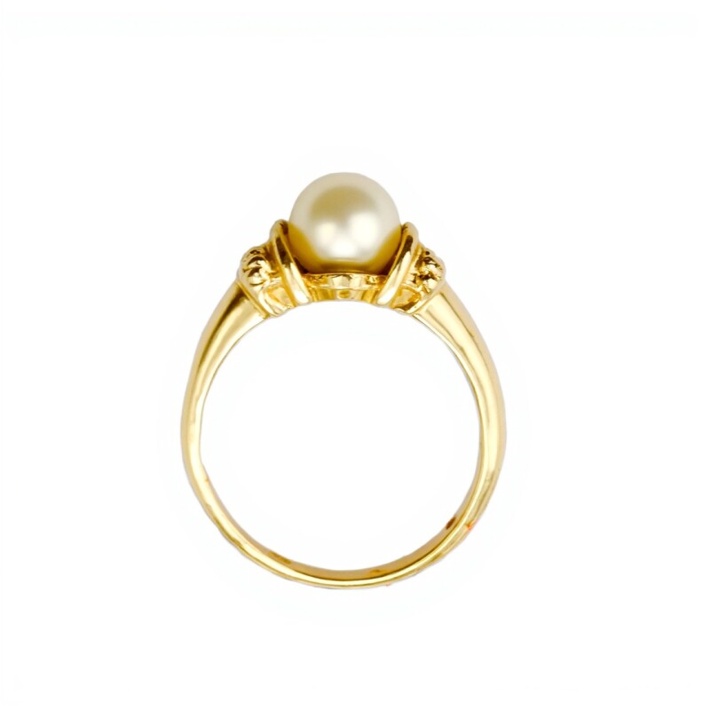 Anillo Solitario-Oro bajo-Perla-AN8166 conperla
