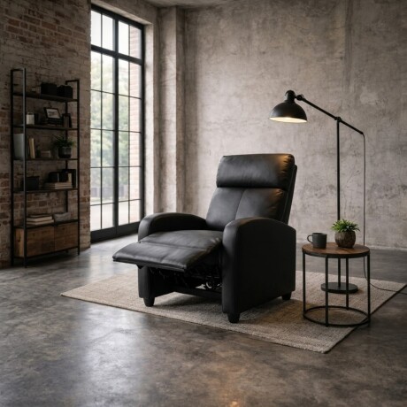 Sillon reclinable 1 cuerpo Negro
