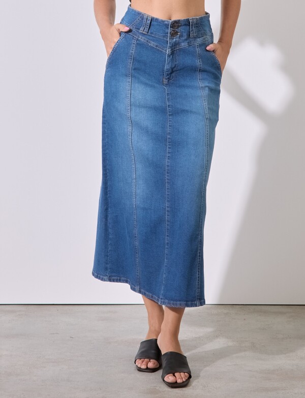 Falda Maxi Denim JEAN